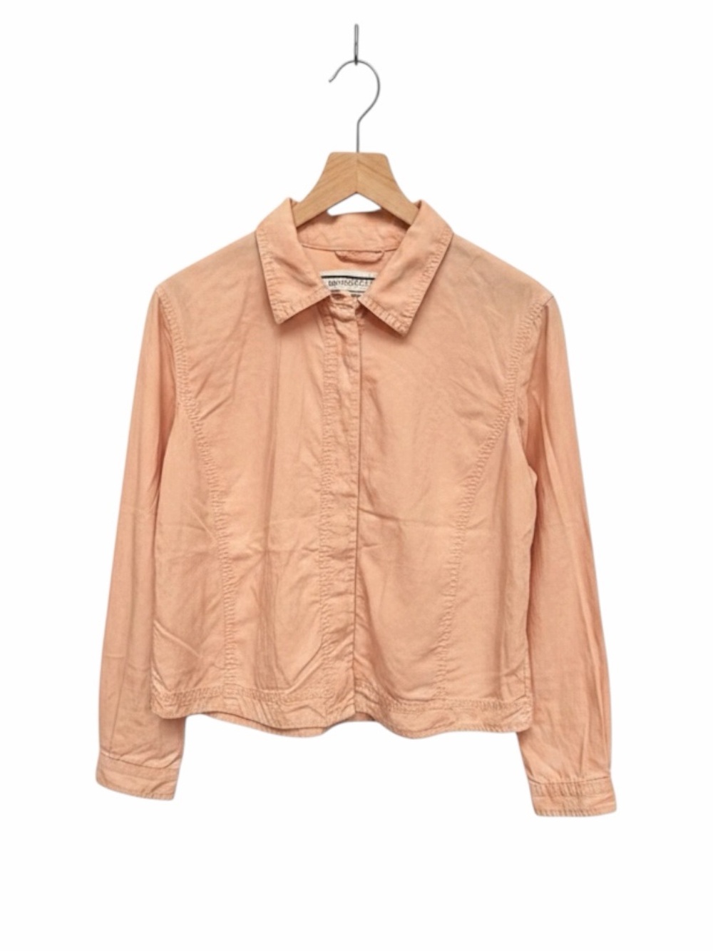Vintage Liz Claiborne Blush Pink Tencel Utility Jacket Soft Lightweight XL